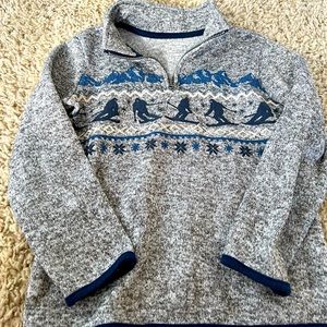 Sonoma Boys, 1/4 zip pullover, super soft with fleece lining, size 5